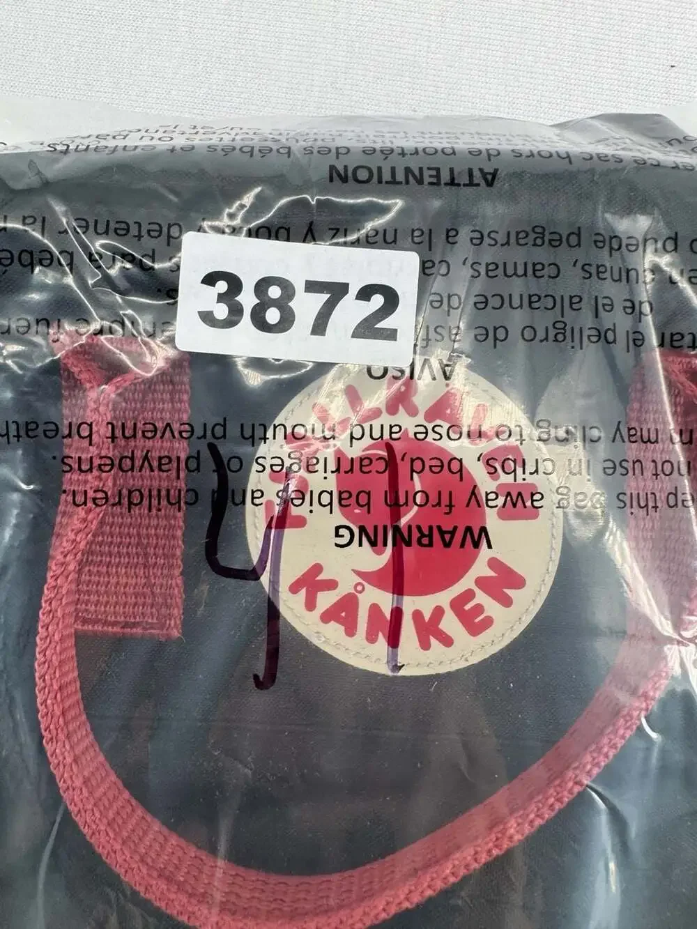 Fjallraven Kanken Mini Backpack Black Ox Red